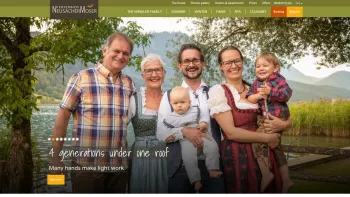 Website Screenshot: Der Neusacher-Moser Ferienhof Weissensee Bauernhof/Ferienwohnung Kaernten - Hotel Carinthia Neusacher Moser in Austria - Date: 2023-06-23 12:07:53
