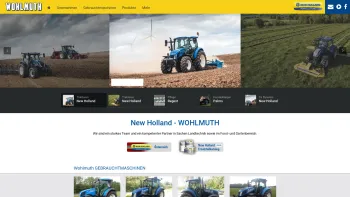 Website Screenshot: Gerhard WOHLMUTH Landtechnik Gnas Obergnas - Traktoren und Landmaschinen von New Holland Wohlmuth - Date: 2023-06-14 10:37:13