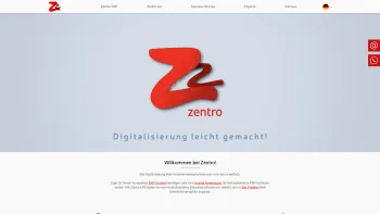 Website Screenshot: Nextsoft IT GmbH - Zentro - ERP-Software mit Kalkulation und EDI - Zentro GmbH - Date: 2023-06-14 10:38:01