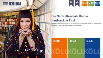 Website Screenshot: NHK Nachhilfe Nachhilfe Köll  Innsbruck v 0.2 - NHK Nachhilfe Köll in Innsbruck - Date: 2023-06-15 16:02:34