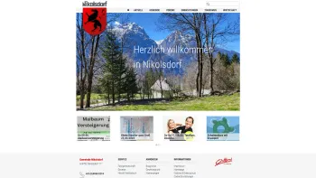 Website Screenshot: Gemeindeamt  Gemeinde Nikolsdorf - Herzlich Willkommen in Nikolsdorf - Date: 2023-06-14 10:44:07
