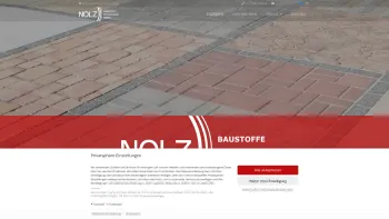 Website Screenshot: Nolz GmbH & Co KG - Nolz – Baustoffe | Natursteine | Agrar - Date: 2023-06-23 12:07:58