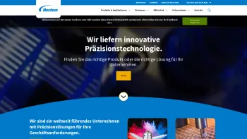 Website Screenshot: Nordson AT - Hersteller von Klebstoffauftragsgeräten, Beschichtungsanlagen, Flüssigkeitsauftragssysteme | Nordson - Date: 2023-06-23 12:08:01