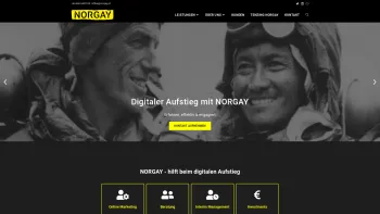 Website Screenshot: NORGAY GmbH - NORGAY - Hilfe für digitalen Aufstieg! - Online Agentur & Interim Management - Date: 2023-06-26 10:26:35