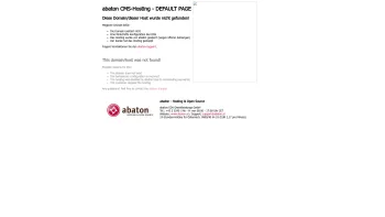 Website Screenshot: NORITEC Holzindustrie GmbH - abaton CMS-Hosting - DEFAULT PAGE - Date: 2023-06-23 12:08:01