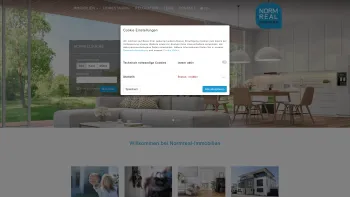 Website Screenshot: Normreal Immobilien real estate - Home - Normreal Immobilien GmbH - Date: 2023-06-23 12:08:01