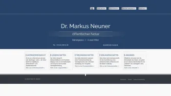 Website Screenshot: Öffentlicher Notar Wien Dr. Neuner - Notar Dr. Neuner - Notar Dr. Neuner - Date: 2023-06-23 12:08:01
