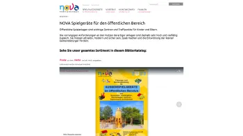 Website Screenshot: NOVA Kinderspielanlagen GesmbH - Nova - Kinderspielanlagen für den öffentlichen Bereich - Nova - Date: 2023-06-23 12:08:01