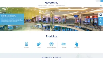 Website Screenshot: Novomatic AG (vorm. Novo - Invest Casino Dev. AG) - Gr. - NOVOMATIC - Winning Technology - Date: 2023-06-23 12:08:00