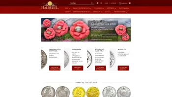 Website Screenshot: Halbedel Münzen und Medaillen Handelsgesellschaft mbH - Goldmünzen, Silbermünzen & Münzen aller Art vom Mittelalter bis zur N - Date: 2023-06-23 12:08:04