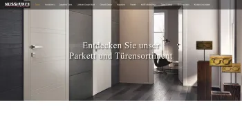 Website Screenshot: Robert Nußbaum  nussbaum -- - Nussbaum Innentüren-Parkett-Glas - Date: 2023-06-15 16:02:34