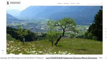 Website Screenshot: Marktgemeinde Nussdorf-Debant - Nussdorf-Debant: Gemeinde Nußdorf-Debant - Date: 2023-06-23 12:08:04