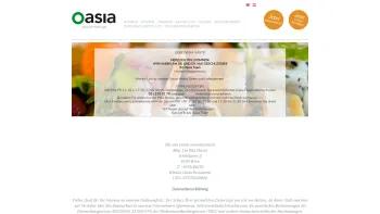 Website Screenshot: Oasia Restaurant - Home - Oasia - Date: 2023-06-14 10:38:18