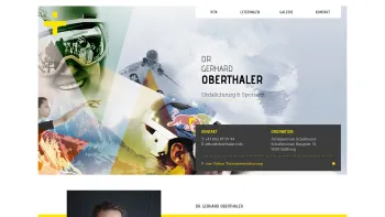 Website Screenshot: Dr. med. univ. Gerhard OBERTHALER - Dr. Gerhard OBERTHALER – Unfallchirurg & Sportarzt - Date: 2023-06-15 16:02:34