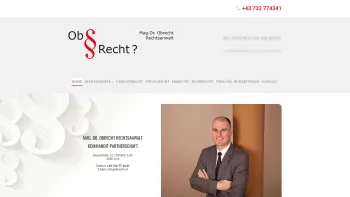Website Screenshot: Dr. Obrecht Rechtsanwalt und Mediator - Rechtsanwalt für Linz und Linz Land - Date: 2023-06-23 12:08:11