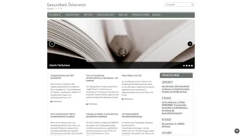 Website Screenshot: Gesundheit Österreich GmbH - Startseite | Gesundheit Österreich GmbH - Date: 2023-06-23 12:08:14
