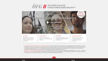 Website Screenshot: Österreichische Oesterreichische Forschungsgemeinschaft - Österreichische Forschungsgemeinschaft - Date: 2023-06-23 12:08:14