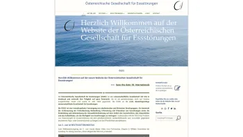 Website Screenshot: Österreichische Gesellschaft für Essstörungen ÖGES - Österreichische Gesellschaft für Essstörungen - Date: 2023-06-23 12:08:14