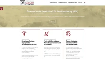 Website Screenshot: Österreichische Gesellschaft für Familienplanung - Home Main - ÖGF - Date: 2023-06-23 12:08:14