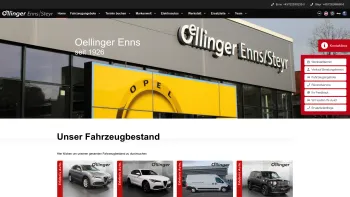 Website Screenshot: Autohaus Öllinger Enns GmbH & Co KG - Home - Autohaus Oellinger Enns Steyr - Opel, Jeep, Fiat, Alfa Romeo, Saab, Peugeot - Date: 2023-06-14 10:38:27