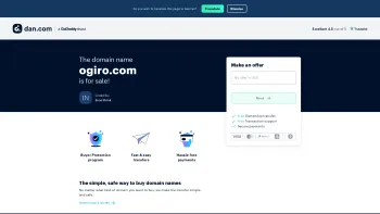Website Screenshot: OGIRO eU - The domain name ogiro.com is for sale - Date: 2023-06-23 12:08:20