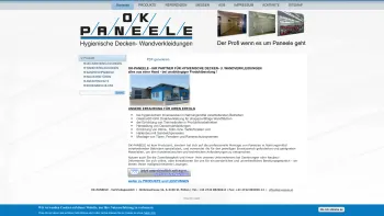 Website Screenshot: OK PANEELE VertriebsgmbH hygienische Decken u. Wandsysteme - OK-PANEELE HOME | Der Profi wenn es um Paneele geht - Date: 2023-06-23 12:08:20
