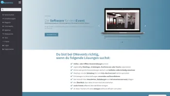Website Screenshot: ONited Marketing GmbH - ONevents - ONevents - virtuelle Events - Date: 2023-06-26 10:26:35