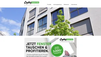 Website Screenshot: Opitz-Ideal Fenster - Willkommen | Opitz Fenster GmbH - Date: 2023-06-14 10:44:15