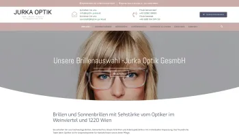 Website Screenshot: JURKA - Brillen von Jurka Optik GesmbH in Gänserndorf - Date: 2023-06-23 12:08:25