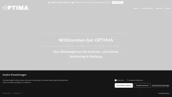 Website Screenshot: OPTIMA - OPTIMA Salzburg | Ihre Agentur für Online Marketing - Date: 2023-06-15 16:02:34
