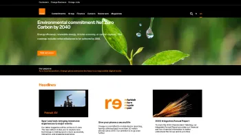 Website Screenshot: Orange Austria Telecommunication GmbH - Corporate Website of Orange - orange.com | Corporate - Date: 2023-06-14 10:44:15