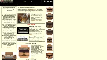 Website Screenshot: VOX COELESTIS Orgelzentrum - Viscount Sakralorgeln - Date: 2023-06-23 12:08:25