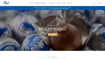 Website Screenshot: Cafe-Konditorei Norbert Original Salzburger Mozartkugel Cafe Konditorei Fürst Salzburg - Cafe-Konditorei Fürst & the Original Salzburg Mozartkugel - Date: 2023-06-23 12:08:25