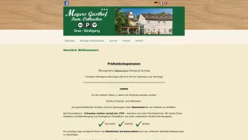 Website Screenshot: Meyers Gasthof*** Fam. Orthacker - Startseite - Date: 2023-06-23 12:08:28
