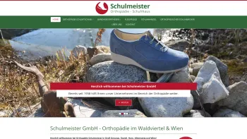 Website Screenshot: Orthopädie Schulmeister GmbH - Orthopädie Waldviertel & Wien - Schulmeister GmbH - Date: 2023-06-15 16:02:34