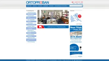 Website Screenshot: bei Ortoproban - Ortoproban | Ihr Sanitätshaus • Orthopädie-Technik • Prothesen • Bandagen - Date: 2023-06-23 12:08:28