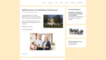 Website Screenshot: Hubert Gasthaus Zur Schönen Aussicht Familie Osterhaus Maria Ellend - Gasthaus Osterhaus - Date: 2023-06-23 12:08:28