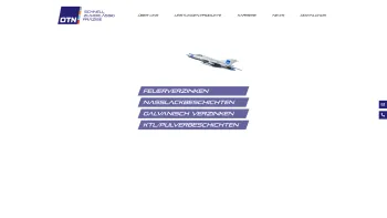 Website Screenshot: OTN Oberflächentechnik G.m.b.H - OTN Oberflächentechnik GmbH | Schnelle, zuverlässig, präzise - Date: 2023-06-23 12:08:28
