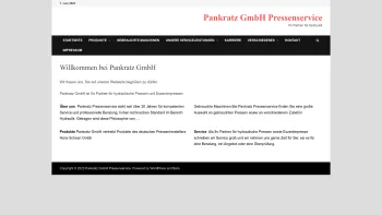 Website Screenshot: Pankratz Pressenservice - Willkommen bei Pankratz GmbH - Pankratz GmbH Pressenservice - Date: 2023-06-14 10:44:17