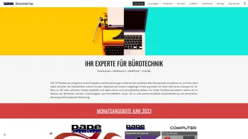 Website Screenshot: Bürotechnik Peter Pape - Bürotechnik Pape - Date: 2023-06-23 12:08:37