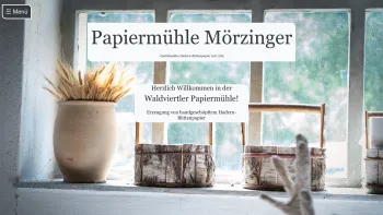 Website Screenshot: Papiermühle Mörzinger - Papiermühle - Date: 2023-06-15 16:02:34