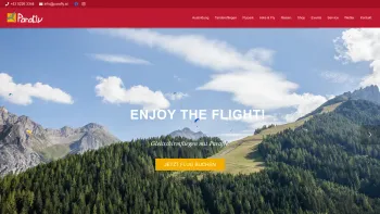 Website Screenshot: Flugschule Parafly Stubaital GmbH - Gleitschirmfliegen im Stubaital mit Parafly - Date: 2023-06-23 12:08:37
