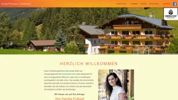 Website Screenshot: Gasthaus Pension Zirbenhof Innerkrems - Hotel - Pension - Zirbenhof - Date: 2023-06-23 12:08:49