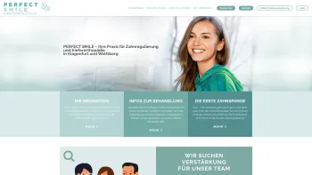 Website Screenshot: Kucher & Partner - Perfect Smile - Kieferorthopädie in Klagenfurt & Wolfsberg - Date: 2023-06-15 16:02:34