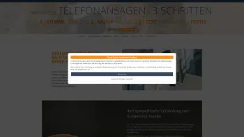 Website Screenshot: Perfect Phone - Wilkommen - Telefonansagen - Date: 2023-06-14 10:44:23