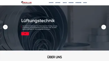 Website Screenshot: PERLUS Lüftungs-, Klima-, Gastroeinrichtungs & Anlagenbau Ges.m.b.H. - perlus.at – Perlus GmbH - Date: 2023-06-23 12:08:52