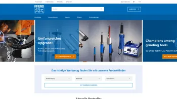 Website Screenshot: PFERD-Rüggeberg GmbH - PFERD-Werkzeuge - VERTRAU BLAU - Date: 2023-06-26 10:18:43