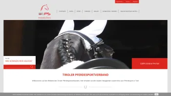 Website Screenshot: Landesfachverband für Reiten und Fahren in Tirol - Startseite TPS *NEU* - Date: 2023-06-14 10:44:23