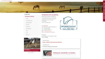 Website Screenshot: Landespferdezuchtverband Salzburg reg Pferdezuchtverband Salzburg - Verbände / Pferdezucht Salzburg - Date: 2023-06-15 16:02:34