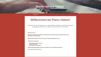 Website Screenshot: Erich Vallant Klavierservice - Klavier Reparatur | Kärnten | Klavier Service Vallant - Date: 2023-06-26 10:18:49